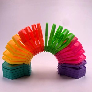 Jinying Hot Sale Novelty Slink Fidget Loop <b>Toys</b> Link by Link Rainbow <b>Stress</b> <b>Relief</b> <b>Toys</b> for Kids - Product Image 5