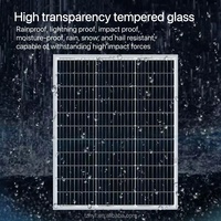 Fabricants de panneaux solaires de camping de petite taille 12V 24V 36V 50W 60W 70W 80W 90W 100W Modules solaires photovoltaïques mono personnalisés