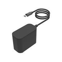 Chargeur rapide USB-C PD 65W avec câble fixe adapté aux smartphones/ordinateurs portables/autres appareils numériques EU/US/AU/UK en option