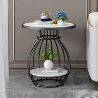 Table console en fer de style européen |   Table d'appoint moderne et compacte pour salon et chambre à coucher