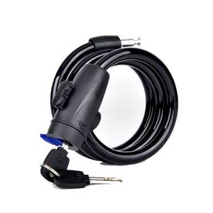 Serrure de vélo à câble en acier Portable Super <span class=keywords><strong>classe</strong></span> B fonction clé <span class=keywords><strong>antivol</strong></span> pour VTT et vélos électriques à usage domestique - Product Image 5