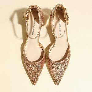 Sandales à talons hauts à lanières style queue de cheval pour le printemps et l'été, sandales à talons épais à bout fermé pour femmes - Product Image 4