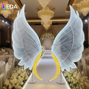 Leda ไฟ LED ประดับเวทีงานแต่งงานสุดโรแมนติก, ไฟตกแต่งพื้นทางเดินในฝันไฟปีกนางฟ้าสำหรับตกแต่งฉากหลังแต่งงาน - Product Image 1