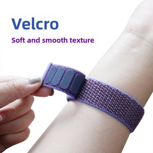 Cross-biên Giới Nylon quyến rũ thể Thao Vòng dệt ban nhạc đồng hồ tương thích với cho bánh S3 20/22mm - Product Image 1