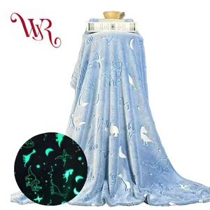 wholesale bright luminous blanket Glow In The Dark Blanket Custom design