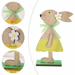 Manufacture Easter Bunny Ornament Decoration Home European & American Crafts Nordic Design Made in China for Easter - Product Image 4