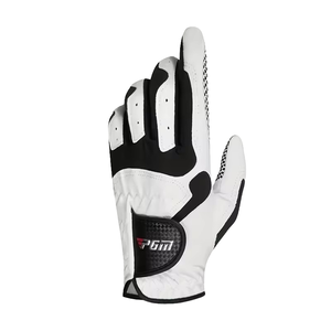 Gant de golf unisexe haut de gamme, doux, confortable, respirant, en cuir Cabretta, avec grip WeatherSof, blanc nacré, main gauche - Product Image 3