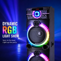 Haut-parleur MT-12226 en promotion, grand haut-parleur de fête avec 3 woofers de 12 pouces et anneau lumineux RGB
