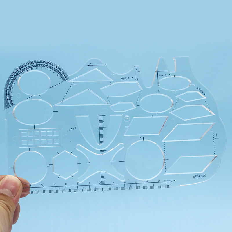 Regla geométrica transparente [regla rígida]