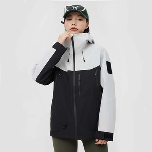 Veste coupe-vent multifonctionnelle 3 en 1 doublée de polaire pour l'extérieur, unisexe, avec logo personnalisable pour uniformes d'entreprise - Product Image 2