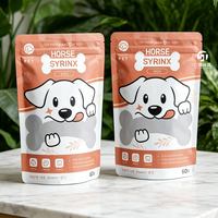 Sachet Doypack en aluminium de 227g (8oz) imprimé en héliogravure personnalisé, avec fermeture éclair, pour friandises lyophilisées pour chiens et chats, nouilles et aliments en conserve (usage industriel)