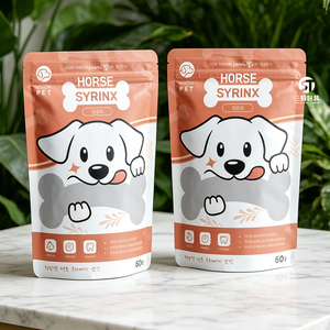 227g 8oz Custom Gravure Printed Freeze Dried Dog Cat Treat Pouch Aluminum <b>Foil</b> Stand Zipper Bag for Noodle Canned Food Factory - Product Image 1