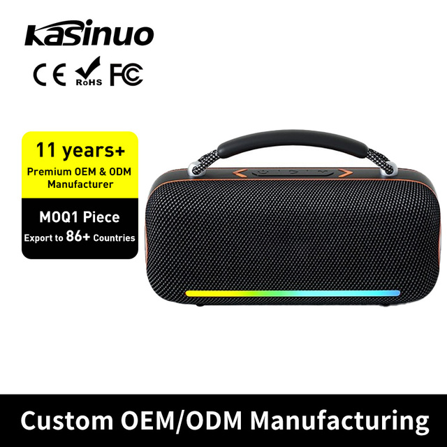 Wholesale Kasinuo 32W BT Speaker IPX5 Waterproof RGB Light Speaker Dual Drivers Portable Outdoor Sport Music Player