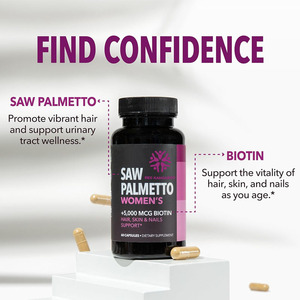 Хит продаж: Биологически активная добавка с пальмой сабаль для здоровья волос, капсулы с биотином для женщин - Product Image 4