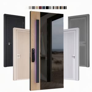 Portes d'entrée de villa américaine sur mesure, porte pivotante moderne en acier inoxydable, porte extérieure de sécurité résidentielle - Product Image 2