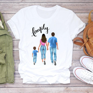 Regalo del Día <span class=keywords><strong>de</strong></span> <span class=keywords><strong>la</strong></span> <span class=keywords><strong>madre</strong></span>: camiseta a juego <span class=keywords><strong>de</strong></span> <span class=keywords><strong>madre</strong></span> e hijo, camiseta personalizada <span class=keywords><strong>de</strong></span> dibujos animados blancos <span class=keywords><strong>de</strong></span> gran tamaño XXXL Plus para mujer - Product Image 1