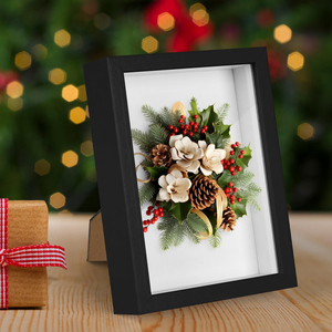 3D sâu hộp 8x8 8x10 10x10 16x16inch A4 trang trí nghệ thuật hình ảnh khung hộp khung ảnh bóng hộp khung bán buôn với plexiglass - Product Image 3