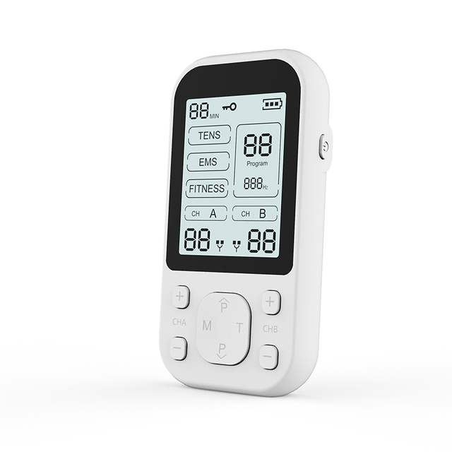 Hot Sale 60-Mode Dual Channel Physiotherapy Machine ABS Back Pain Management Tens Ems NMES Muscle Stimulator EMS Massage Machine