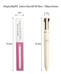 <span class=keywords><strong>Precio</strong></span> de fábrica, nuevo diseño Oem Up 4 en 1, bolígrafo de maquillaje para delineador de cejas, delineador de labios - Product Image 4