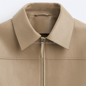 <span class=keywords><strong>Giacca</strong></span> <span class=keywords><strong>di</strong></span> <span class=keywords><strong>pelle</strong></span> da uomo con colletto con bavero personalizzato - Product Image 6