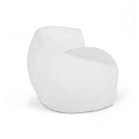 Fauteuil de salon moderne et minimaliste en tissu bouclé Teddy, chaise d'appoint pour hôtel