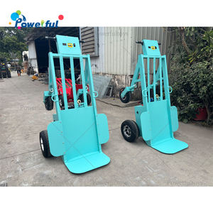 Chariot à main électrique à 4 roues robuste avec treuil pour soulever des châteaux gonflables - Product Image 2