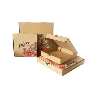定制印刷瓦楞纸披萨盒8/10/12英寸披萨盒包装盒