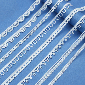 Factory <strong>Wholesale</strong> White Cotton Embroidered <strong>Lace</strong> Trim Ribbons <strong>Fabric</strong> for Craft Materials Clothes Home Decoration - Product Image 2