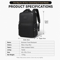 Sac à dos multifonctionnel pour ordinateur portable, imperméable, respirant, avec fermeture éclair, pour usage quotidien décontracté, pour hommes