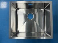 Évier utilitaire en acier inoxydable 5044 à cuve unique, design à un trou, pour cuisine, buanderie, bar, robinet non inclus
