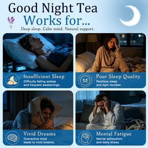 Té Herbal para Dormir 3g X 30 Bolsitas <span class=keywords><strong>de</strong></span> Té Ayuda para Dormir Relajante Calmante para <span class=keywords><strong>la</strong></span> Noche con Manzanilla, <span class=keywords><strong>Flor</strong></span> <span class=keywords><strong>de</strong></span> <span class=keywords><strong>la</strong></span> Pasión y Lavanda - Product Image 3
