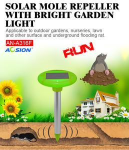 照明とスネークリペラー2 in 1ソーラーパネルソーラーパワーナチュラルアンチベストスネークアウェイ - Product Image 4