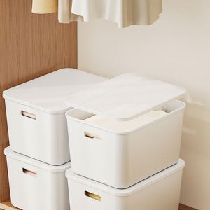 PP Material Sustainable Storage <b>Box</b> Multifunctional Home Storage Organization Thickened <b>Plastic</b> Storage Basket Optional Lid - Product Image 4