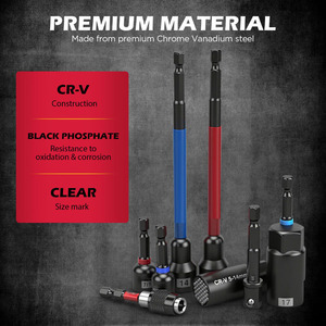 41-Piece Premium 1/4" Drive Magnetic ImpactNut Driver Set Metric &SAE Standard & Deepwith Socket Adapters 41 PCS 41 Pcs - Product Image 4