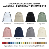 Grand sac de rangement pliable en toile de coton mousseline à fond rond, personnalisable et réutilisable, pour vêtements, couettes et protection anti-poussière domestique