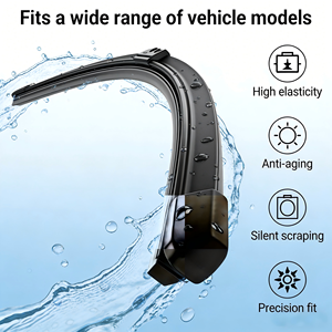 Balais d'essuie-glace universels multifonctionnels YKE 2-en-1, accessoires automobiles, essuie-glace de pare-brise sans armature pour pare-brise de voiture - Gauche et Droite - Product Image 1