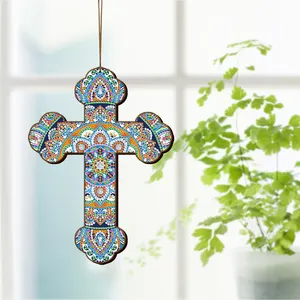 도매 사용자 정의 할로윈 패 DIY 5D 다이아몬드 그림 종교 패턴 매달려 패 홈 장식