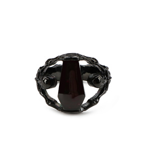 KALEN 레트로 고딕 펑크 뱀파이어 관 스테인레스 반지 남자 - Product Image 6