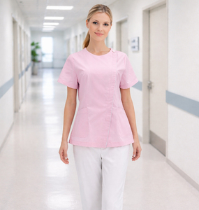 เสื้อสครับแขนสั้นสำหรับผู้หญิงแบบ OEM ODM  ชุดยูนิฟอร์มพยาบาลสำหรับโรงพยาบาล - Product Image 5