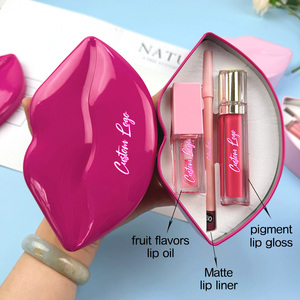 2026 New 3in1 Lipgloss Lipliner <strong>Lip</strong> Mask Makeup <strong>Set</strong> Cute Pink <strong>Lip</strong> <strong>Set</strong> Private Label All in One <strong>Lip</strong> <strong>Gloss</strong> Lipliner Makeup <strong>Sets</strong> - Product Image 2