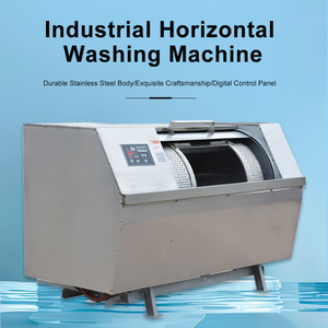 Lave-linge <span class=keywords><strong>horizontal</strong></span> électrique en acier inoxydable Ranmao, écologique, 25 kg, entièrement automatique, commande par ordinateur, haute efficacité, faible consommation - Product Image 1