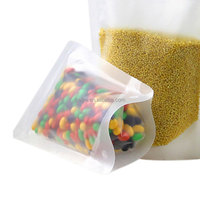 Paquet Bolsas Plasticas sac à fermeture éclair Transparent pochette debout pour Snack écrou emballage alimentaire sac transparent en plastique