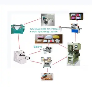 Machine de fabrication de savon en barre verte Ligne de finition/Fabrication de savon à lessive Petite ligne/Machine à savon semi-automatique Petite fabrication