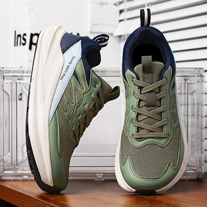 Zapatillas Deportivas para Hombre, Tallas US 13 14 EU 47 48, Color Verde Oliva, Malla Transpirable, Ligeras, con Suela Gruesa, para Gimnasio y Uso Diario - Product Image 5