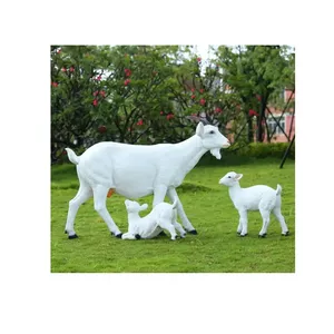 Escultura de animais artificiais preço baixo, decorações de qualidade garantidas, ovelha, escultura moderna ao ar livre