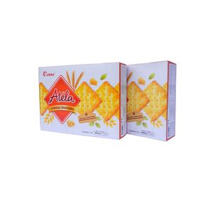LIBRA Atela Organic Cheese Crackers Premium Baked Snack Crunchy Bite Cheese Flavor <b>Sweet</b> and Salty <b>Box</b> 204g - Product Image 1