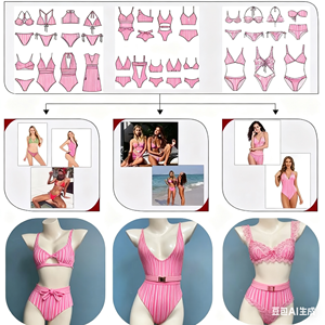 Pantaleta de yoga de cintura alta para mujer <span class=keywords><strong>con</strong></span> control de abdomen y liguero - Product Image 4
