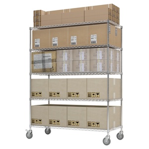 Estanterías Metálicas de Almacenamiento de 5 Niveles, Diseño Versátil, Capacidad de Carga de 4000 Libras, Ajustables, para Restaurantes y Despensas - Product Image 4