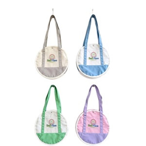 Bolsa de Lona Redonda Personalizada, Bolsa de Compras Reutilizable con Forma Única y Logotipo - Product Image 6