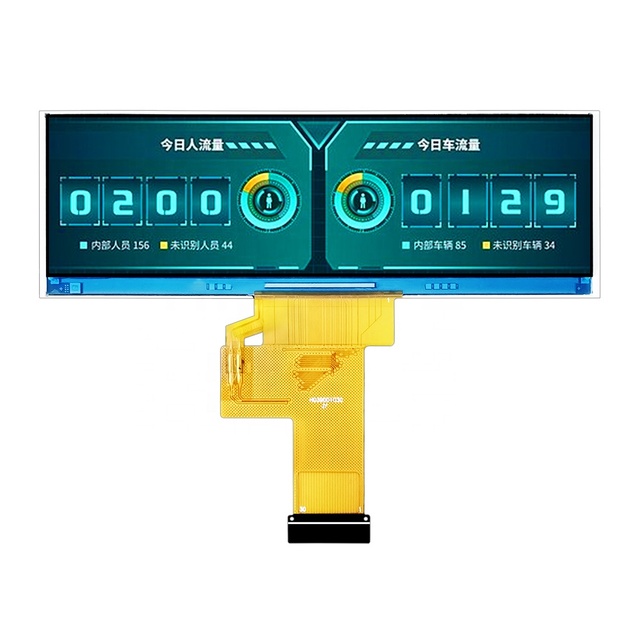 QTSS 3.9 Inch IPS TFT LCD Display Module RGB SPI MCU Interface 480x128 Resolution LED Backlight 900cd/m Brightness 16.7M Colors